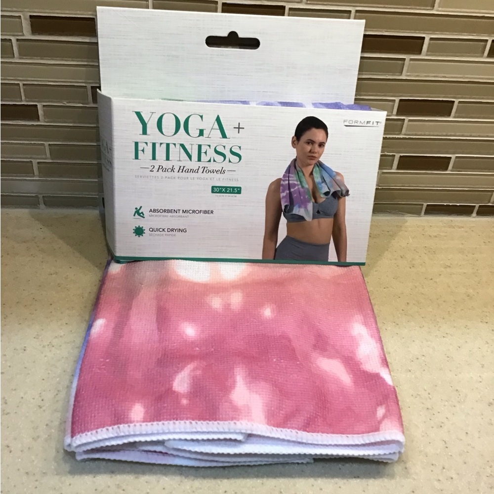 Yoga Fitness 2 pack Hand towels.
